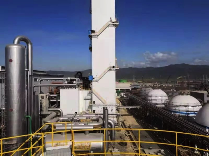 佰利乐印尼总包工程项目空分机组一次试车成功